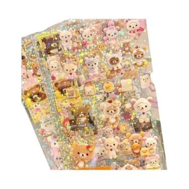 Imagem de Adesivos De Desenho Animado Hello Kitty E Rilakkuma, 5 Folhas, Adesivo