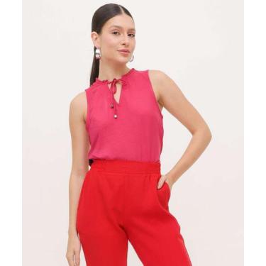 Imagem de Blusa Regata Feminina Amarração Marisa-66038, Rosa, G