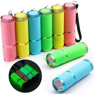 Imagem de Conjunto de lanternas Mudder Glow in Dark com alça 9 LED x8