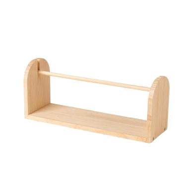Imagem de Nishiyuenyi Organizador de Madeira para Crochê, E Horizontal, Ideal para Guardar Novelos de Lã, Perfeito para Crochê, M