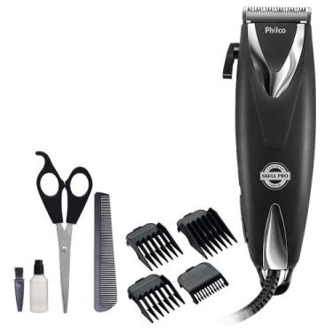 Imagem de Cortador de Cabelos Philco Skull Pro PCR12CR Chrome, Preto, 110V