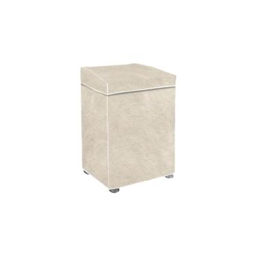 Imagem de Capa Protetora para Máquina de Lavar, PVC com Forro de Poliéster, 58x80x58cm, Compatível com Consul Maré, Brastemp Clean e Electrolux