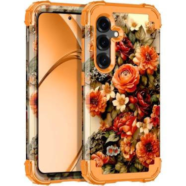 Imagem de Rancase Capa para Galaxy S25 Plus, proteção resistente à prova de choque de três camadas de plástico rígido + capa protetora de borracha de silicone macio para Samsung Galaxy S25 Plus, brilha no