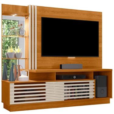 Imagem de Estante Home Tv 60 Polegadas 200 Cm Frizz Plus Madetec Cinamomo Off White
