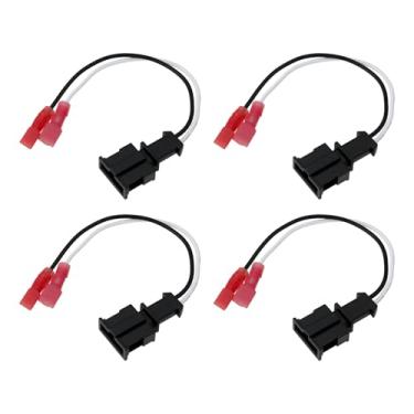 Imagem de YINETTECH 4 adaptadores de conectores de alto-falante de carro 7157-005-1 compatíveis com VW Golf compatível com Passat Lupo Fox HT