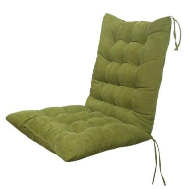 Imagem de Almofada de cadeira de encosto alto, almofadas de assento para cadeira de pátio ao ar livre, almofada de assento reclinável macia para cadeira de jardim com encosto para escritório, casa, cadeiras de