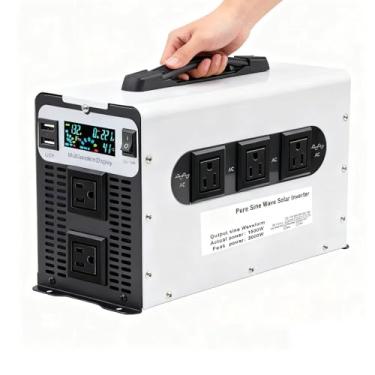 Imagem de 60V to 110V 60HZ,Inversor Carregador de Onda Senoidal Pura 3000W DC 12V 24V 48V 60V 72V Fase Dividida Entrada DC Saída AC Inversor de Energia para Casa, Caminhão