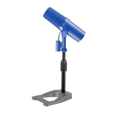 Imagem de Suporte/Pedestal Mesa Reto P/Microfone Condensador Sm7B/Mv7 - Aj Som A