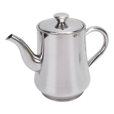 Imagem de GLOGLOW Recipiente de Graxa de Armazenamento de Cozinha Com Filtro, Pote de Armazenamento de óleo Com Tampa à Prova de Poeira para Uso de Cozinha Bacon de Aço Inoxidável Nan (48 onças)