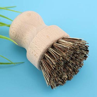 Imagem de GLOGLOW Materiais de Limpeza Escova de Limpeza de Pia, Material Natural, Ferramenta de Cozinha para de Vegetais e Tigelas, Pote de Seda de Sisal de Faia de 3,1 X 2,0 X 2,0 pol.
