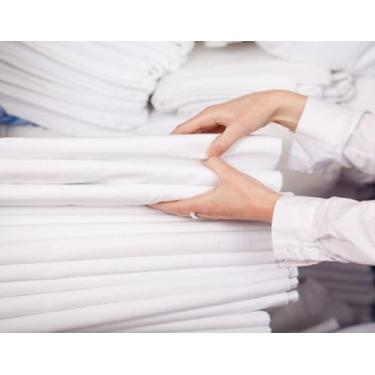 Imagem de Confecções Elba, Lençol Clinica Hospital Maca Hotel Algodão Percal 150 Fios Cor:Branco