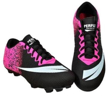 Imagem de Chuteira Campo Gramado Infantil Colada Costurada Confortável-Masculino