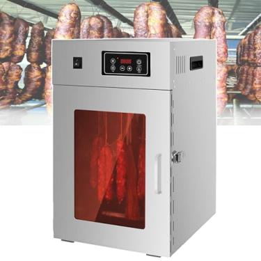 Imagem de Desidratador De Carne Em AçO InoxidáVel Com Capacidade Para 15 Kg, Secador De Alimentos Comercial Com RotaçãO De 360°, Controle Digital De Tempo (0-24 Horas) E Temperatura AjustáVel (30-90℃)