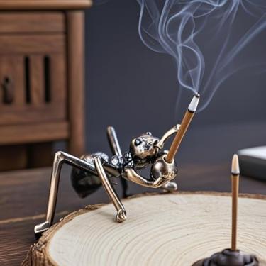 Imagem de Suporte de incenso para formigas – Queimador de liga de base de insence, pegador de cinzas, suporte insense, ornamento para aromaterapia/ioga/meditação/decoração de sala de estar e escritório