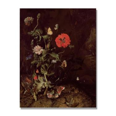 Imagem de NHLDZYH Arte de parede em tela colorida para especiarias e colher de tempero | Decoração de cozinha vintage | Arte moderna para casa e sala de jantar. B106. Tela de 50 x 65 cm - 19,7 x 25,6 pol