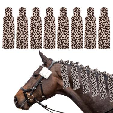 Imagem de AHANDMAKER 8 peças de sacos de proteção de crina de cavalo para cavalos capa de crina de poliéster cores mistas suprimentos de cuidados duráveis para show training decoração de Natal de Ação de Graças