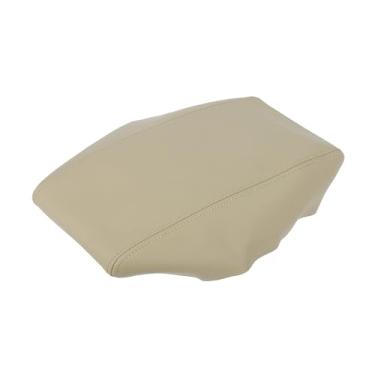 Imagem de TUCKBOLD Tampa do console central do carro, apoio de braço, capa protetora de microfibra de couro de substituição para Toyota Prius 2004-2009 Bege Automotive Parts