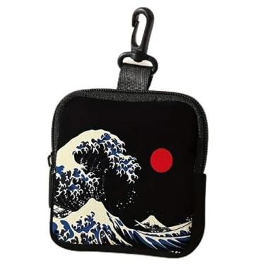 Imagem de Porta-chaves mini porta-moedas, porta-cartões, organizador de cabos de dados, bolsa com zíper, LCS multicolorido 27186