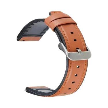 Imagem de Pulseira De Couro E Silicone De 22mm Para Amazfit BALANCE Bip GTR Stra