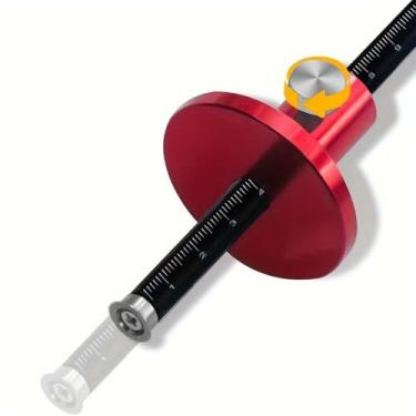 Imagem de Medidor de marcação de roda - kit de marcenaria marcenaria ferramentas de marcação de madeira com escala graduada em polegadas e mm - ferramenta de escriba de madeira de barra de metal sólido para