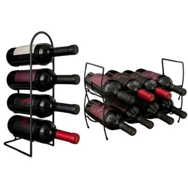 Imagem de Kit Suporte para Garrafas Vinho Horizontal e Vertical
