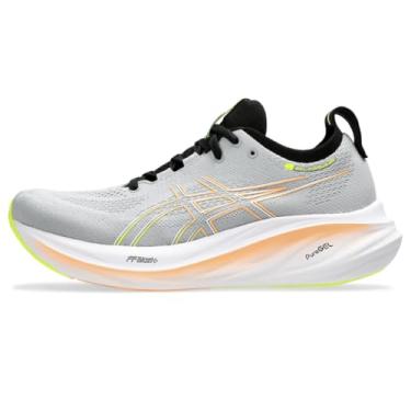 Imagem de ASICS Tênis de corrida masculino Gel-Nimbus 26, Cinza piemonte/amarelo seguro, 43 BR