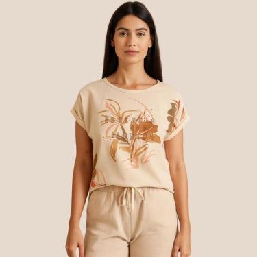 Imagem de Blusa Feminina Essência que Ilumina em Viscose Crepe Cereja Rosa, GG, 