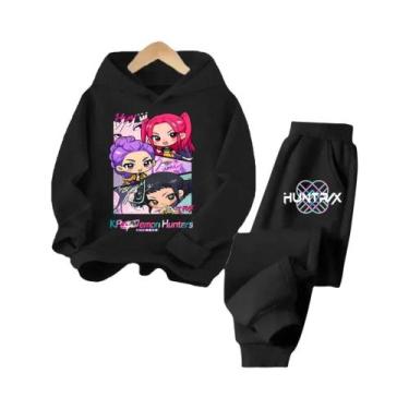 Imagem de Conjunto De Moletom Com Capuz Para Crianças K-pop Demon Hunter Menina 