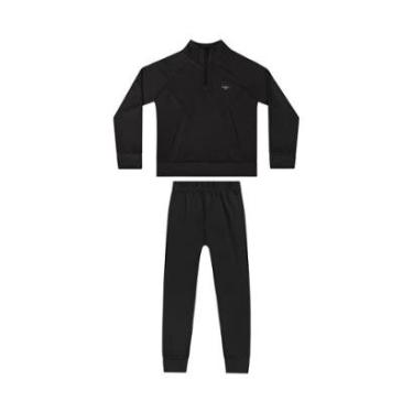 Imagem de Conjunto com Blusão e Calça em Malha Térmica para Menina Quimby-Feminino