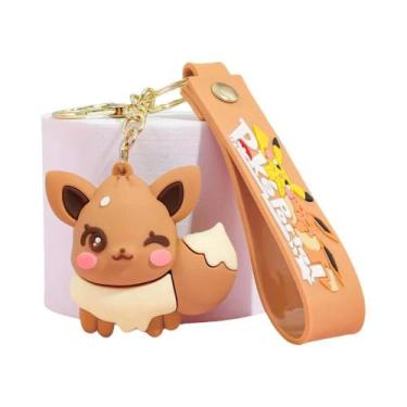 Imagem de Chaveiro De Pelúcia Eevee Evoluções: Flareon, Jolteon, Vaporeon - Chav