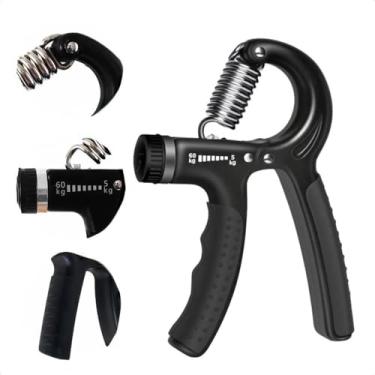 Imagem de Hand Grip Ajustável Ergonômico ate 60kg Fortalecedor de Mãos, Punhos e Antebraço para Academia, Musculação, Crossfit, Fisioterapia, Reabilitação, Fitness, Esporte e Treino em Casa - Aumente sua Força, Resistência e Pegada