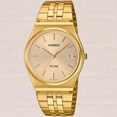 Imagem de Relógio Casio Masculino Analógico Vintage Dourado MTP-B145G-9AVDF