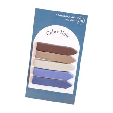 Imagem de oshhni Abas adesivas para páginas, blocos de notas adesivas, materiais de papelaria faça você mesmo, marcadores de página para anotações, marcadores de, B