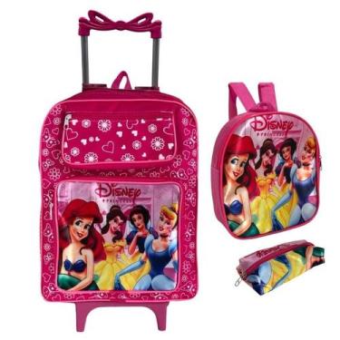 Imagem de Mochila Escolar Infantil Kit Com Lancheira Estojo Menino e Menina de C
