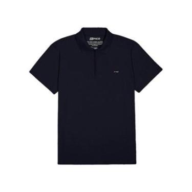Imagem de Camisa Polo Ficoem Malha com Zíper Masculina-Masculino