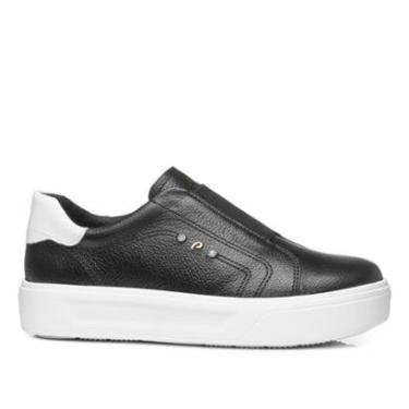 Imagem de Tênis Pegada Feminino em Couro Preto 211218-04-Feminino