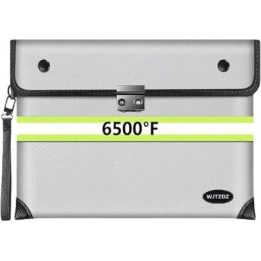 Imagem de Bolsa de documentos à prova de fogo WJTZDZ 2025 F com fechadura tamanh