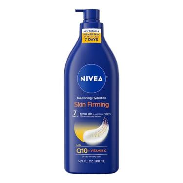 Imagem de NIVEA Nourishing Skin Firming Body Lotion with Q10 and Vitamin C, 16.9 Fl Oz Pump Bottle