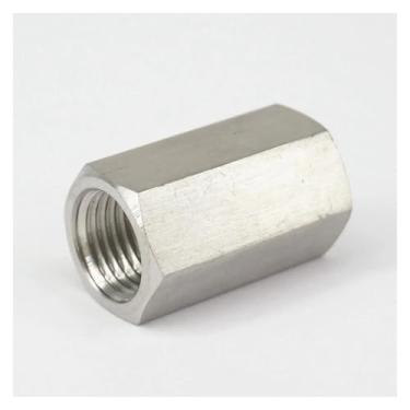 Imagem de 1/10.2 cm NPT Fêmea Coulping 304 Aço Inoxidável Hex Rod Acoplador Conector de Encaixe de Tubulação Água Gás Óleo 600 Bar WWECCQIJ