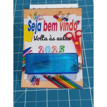 Imagem de 30 Cartões para Borracha ou Apontador, Lembrancinha de Volta as Aulas 