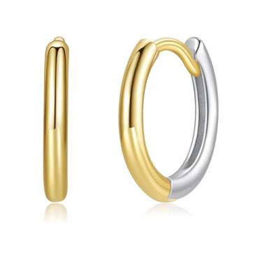 Imagem de GemKing Brincos de trevo de quatro folhas brilhantes BSE1211, Prata esterlina, Sem Pedra Preciosa