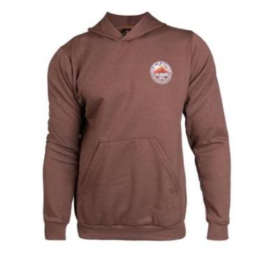 Imagem de Moletom Masculino Desayner Capuz Estampa Colorado Marrom-Masculino