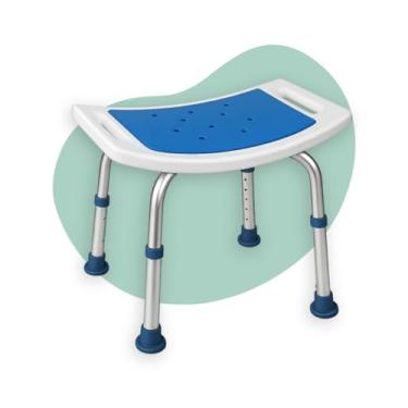 Imagem de Banqueta Banco De Banho Simples, Para Idoso e Adulto, Higiênica, Ajustável, Confortável, Safe Medic