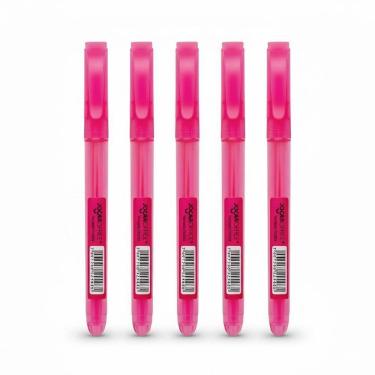 Imagem de Kit 5 Marca-Textos Rosa Chanfrado - Jocar Office