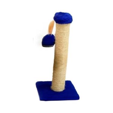 Imagem de Arranhador Interativo para Gatos Sisal e Brincadeira(Azul)
