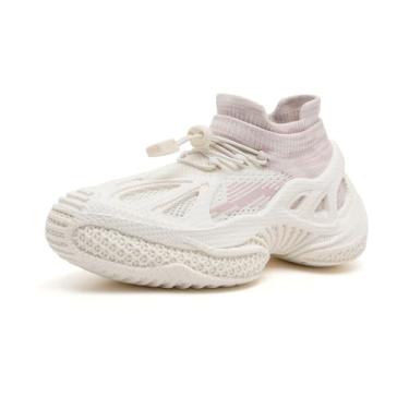 Imagem de MEMON Mocassim masculino feminino, casual, caminhada, tênis, respirável, confortável, academia, moderno, para homens e mulheres, Me25018-rosa, 38