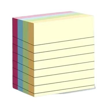 Imagem de Blocos De Notas Adesivas Portáteis Com 200 Folhas Em 4 Cores, Marcador
