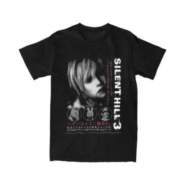 Imagem de Camiseta De Algodão Unissex Tamanho Grande Silent Hill 3 - Camiseta Ca