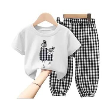 Imagem de Conjunto De Roupas Combinando Para Meninas, Mãe E Filha, Top De Manga 