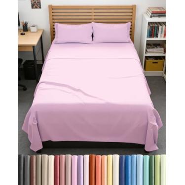 Imagem de Jogo de lençol casal GG – 4 peças extra longo estendido casal GG – Macio, respirável e refrescante – Cabe em colchões de 20,3 a 40,6 cm com bolsos profundos – 137,2 cm x 203,2 cm – Fácil ajuste